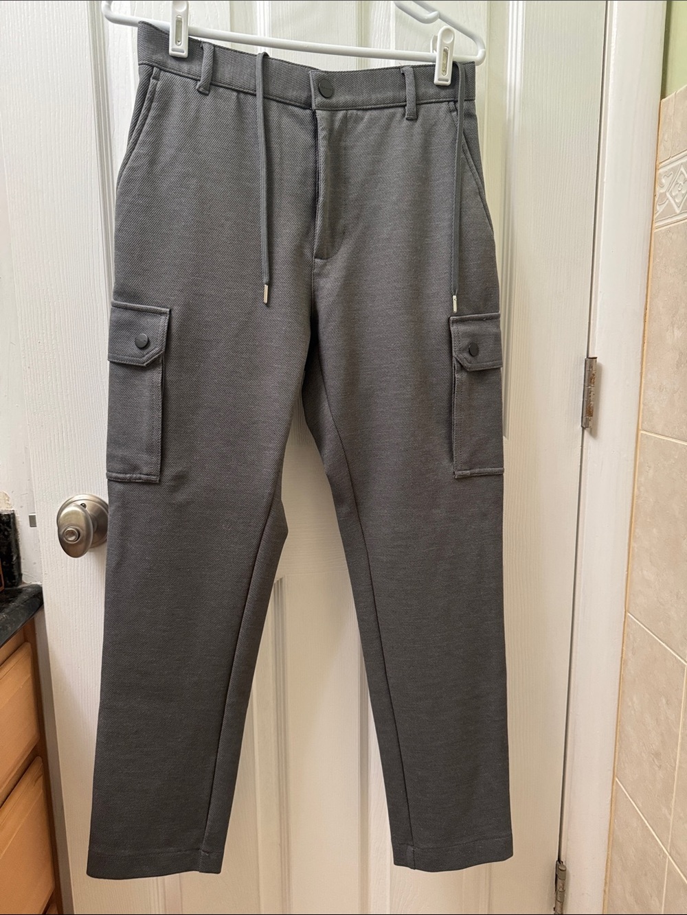 H&M Charcoal Gray Cargo Jogger Pants